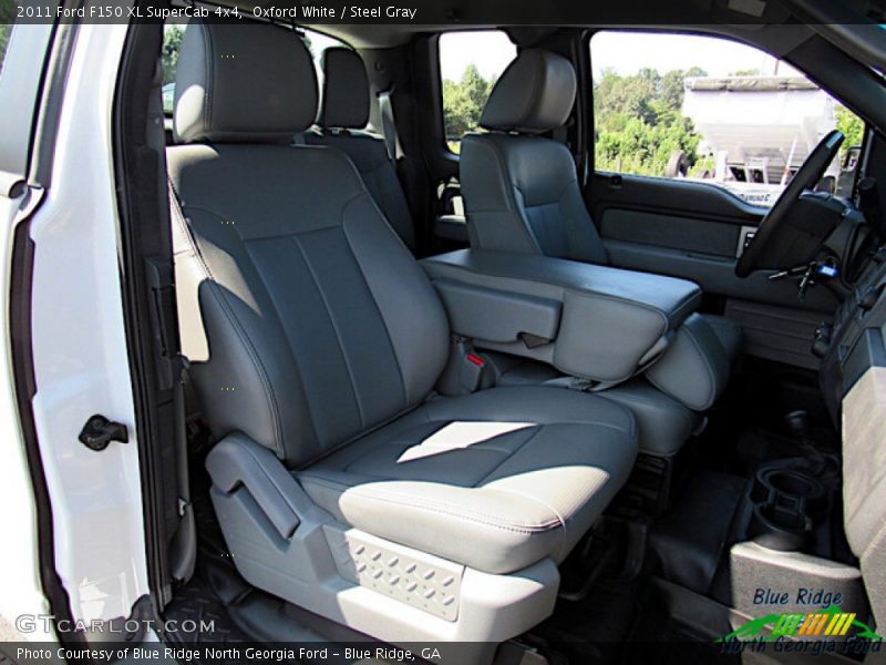 Oxford White / Steel Gray 2011 Ford F150 XL SuperCab 4x4