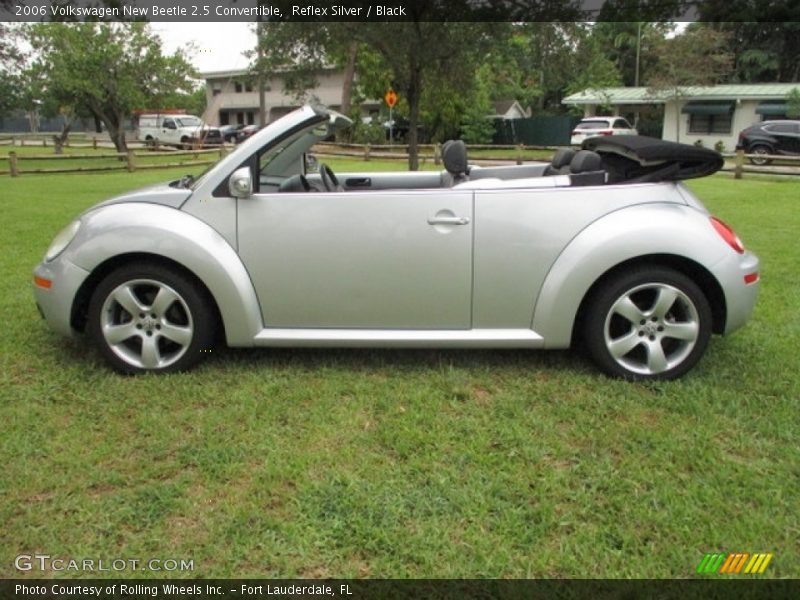 Reflex Silver / Black 2006 Volkswagen New Beetle 2.5 Convertible