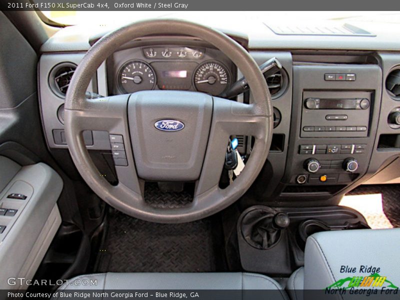 Oxford White / Steel Gray 2011 Ford F150 XL SuperCab 4x4