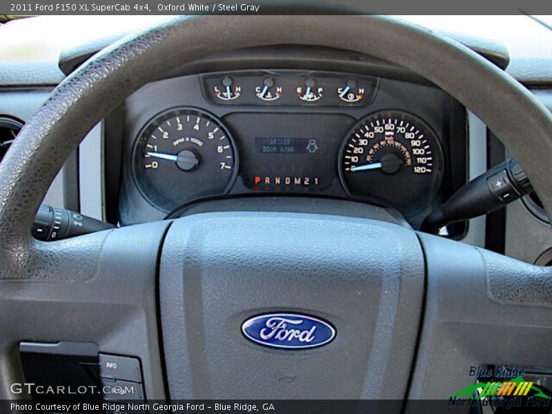 Oxford White / Steel Gray 2011 Ford F150 XL SuperCab 4x4