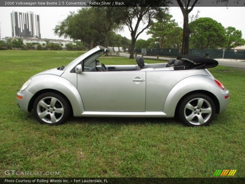 Reflex Silver / Black 2006 Volkswagen New Beetle 2.5 Convertible