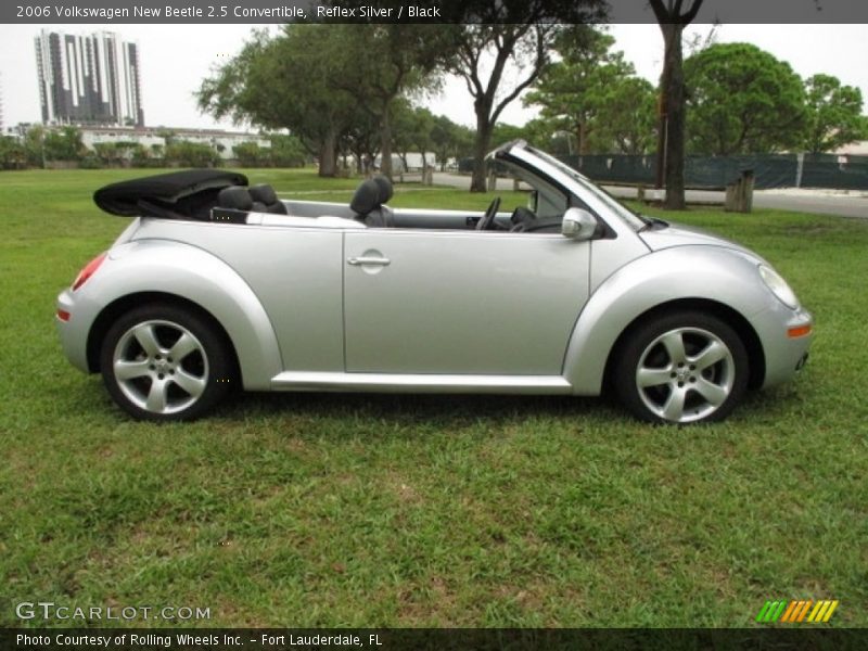 Reflex Silver / Black 2006 Volkswagen New Beetle 2.5 Convertible