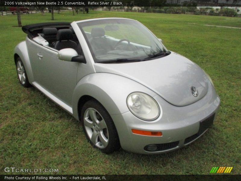 Reflex Silver / Black 2006 Volkswagen New Beetle 2.5 Convertible
