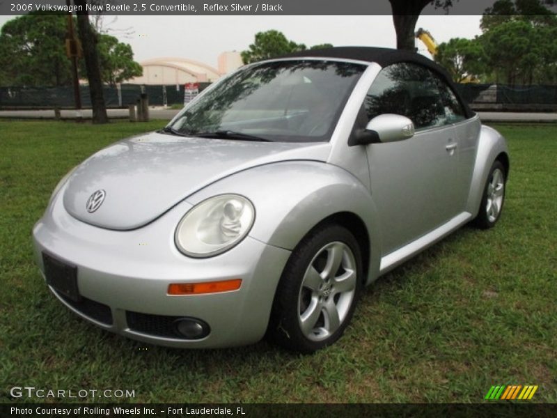 Reflex Silver / Black 2006 Volkswagen New Beetle 2.5 Convertible