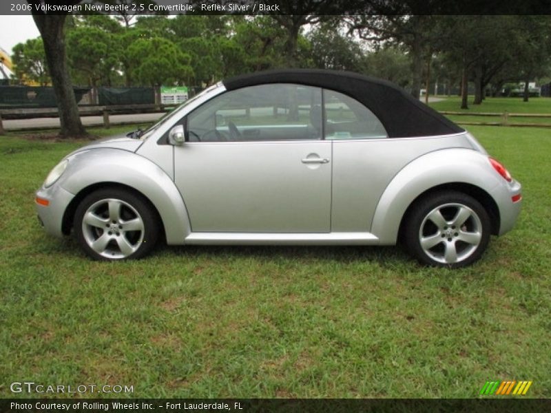 Reflex Silver / Black 2006 Volkswagen New Beetle 2.5 Convertible