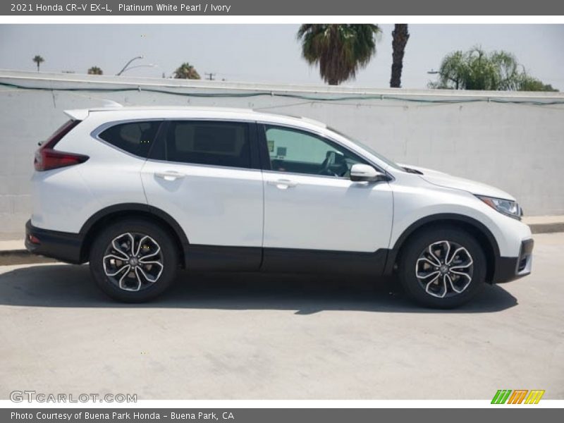 Platinum White Pearl / Ivory 2021 Honda CR-V EX-L