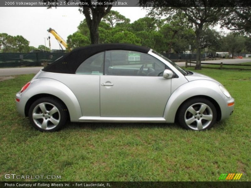 Reflex Silver / Black 2006 Volkswagen New Beetle 2.5 Convertible