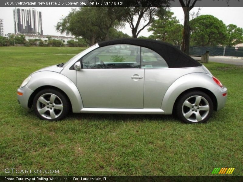 Reflex Silver / Black 2006 Volkswagen New Beetle 2.5 Convertible