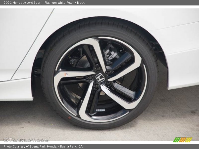 Platinum White Pearl / Black 2021 Honda Accord Sport