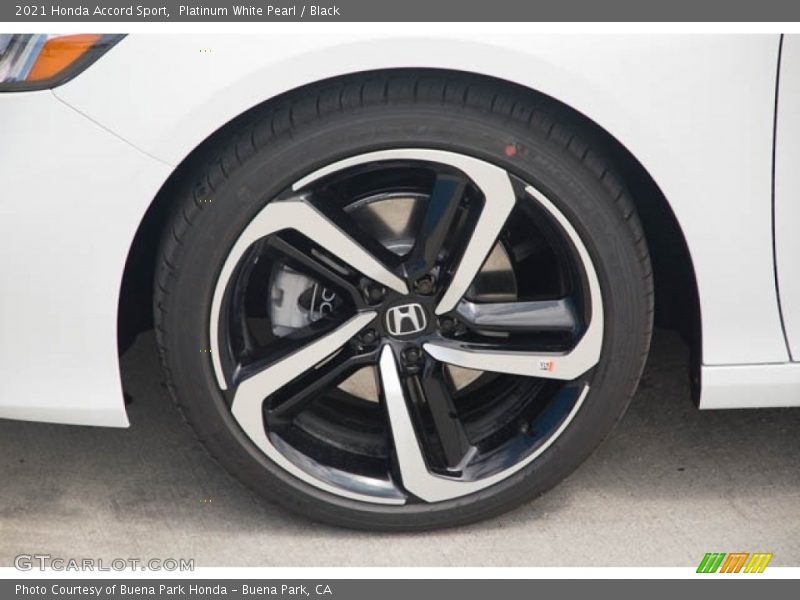 Platinum White Pearl / Black 2021 Honda Accord Sport