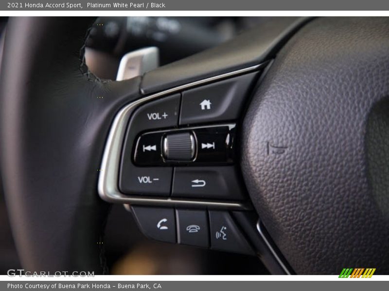 Platinum White Pearl / Black 2021 Honda Accord Sport