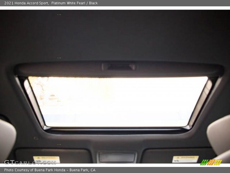 Platinum White Pearl / Black 2021 Honda Accord Sport