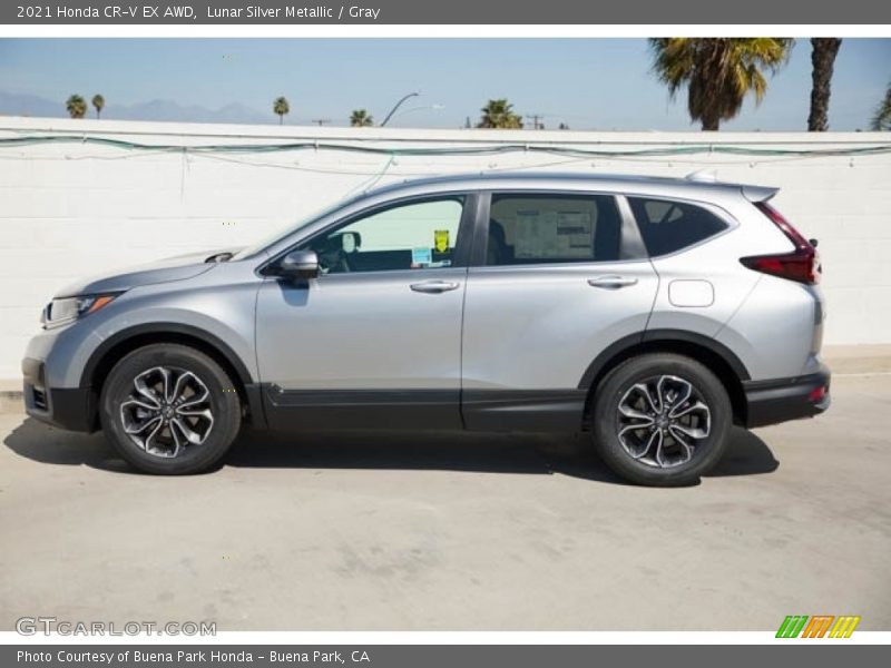 Lunar Silver Metallic / Gray 2021 Honda CR-V EX AWD