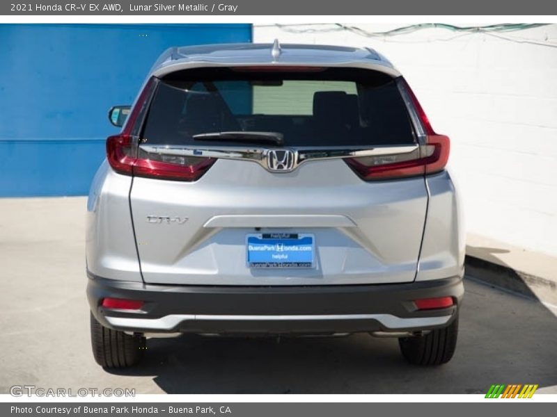 Lunar Silver Metallic / Gray 2021 Honda CR-V EX AWD