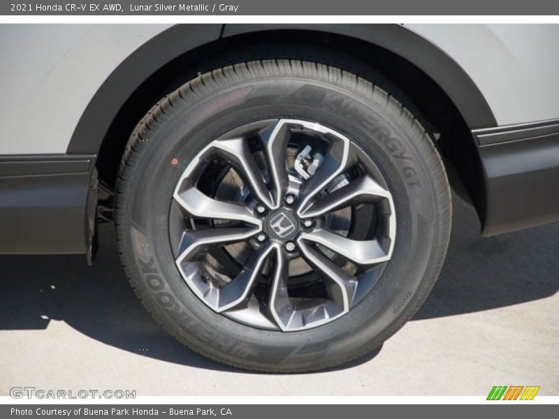 Lunar Silver Metallic / Gray 2021 Honda CR-V EX AWD