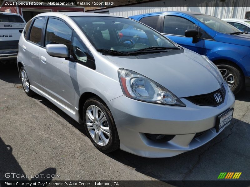 Alabaster Silver Metallic / Sport Black 2011 Honda Fit Sport