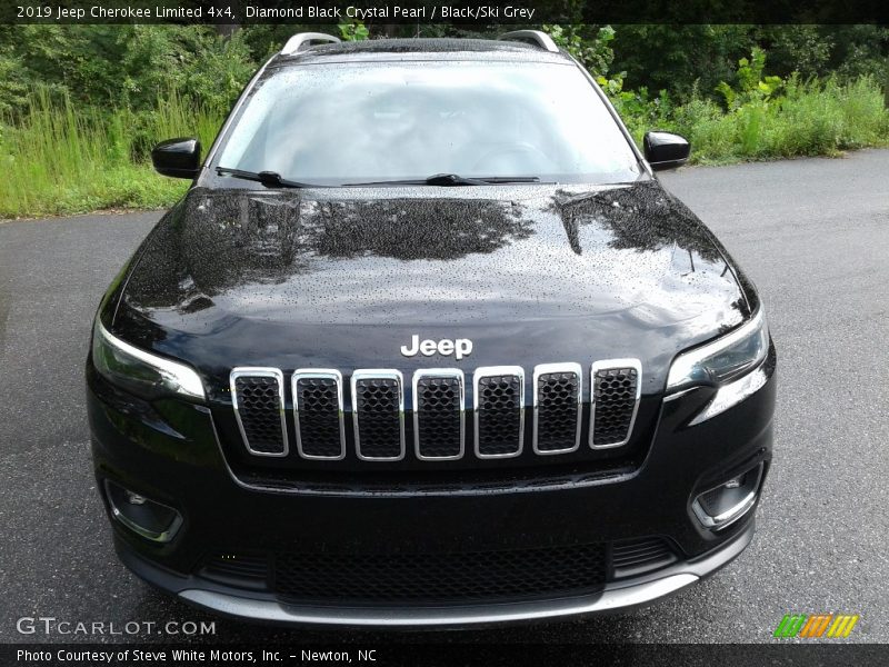 Diamond Black Crystal Pearl / Black/Ski Grey 2019 Jeep Cherokee Limited 4x4