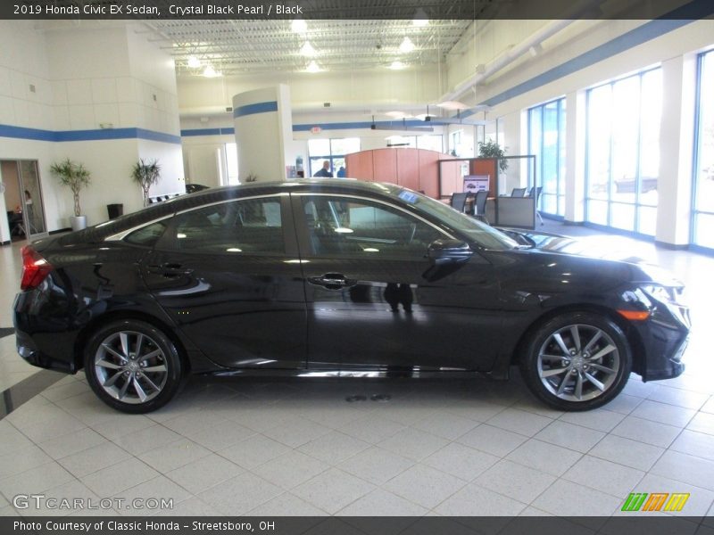 Crystal Black Pearl / Black 2019 Honda Civic EX Sedan