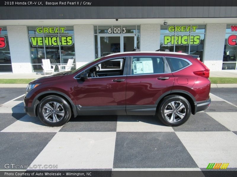 Basque Red Pearl II / Gray 2018 Honda CR-V LX
