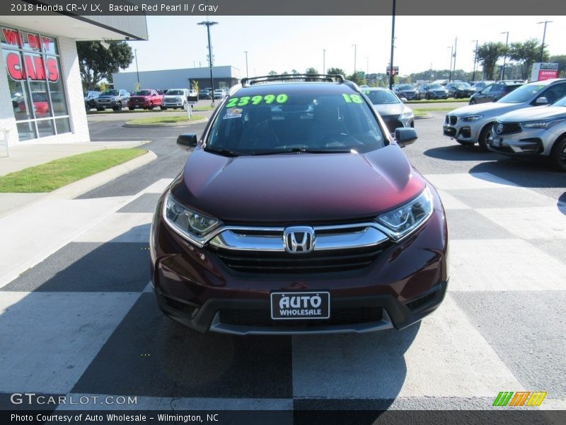 Basque Red Pearl II / Gray 2018 Honda CR-V LX