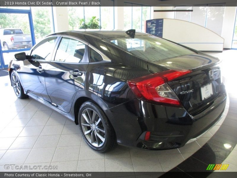 Crystal Black Pearl / Black 2019 Honda Civic EX Sedan