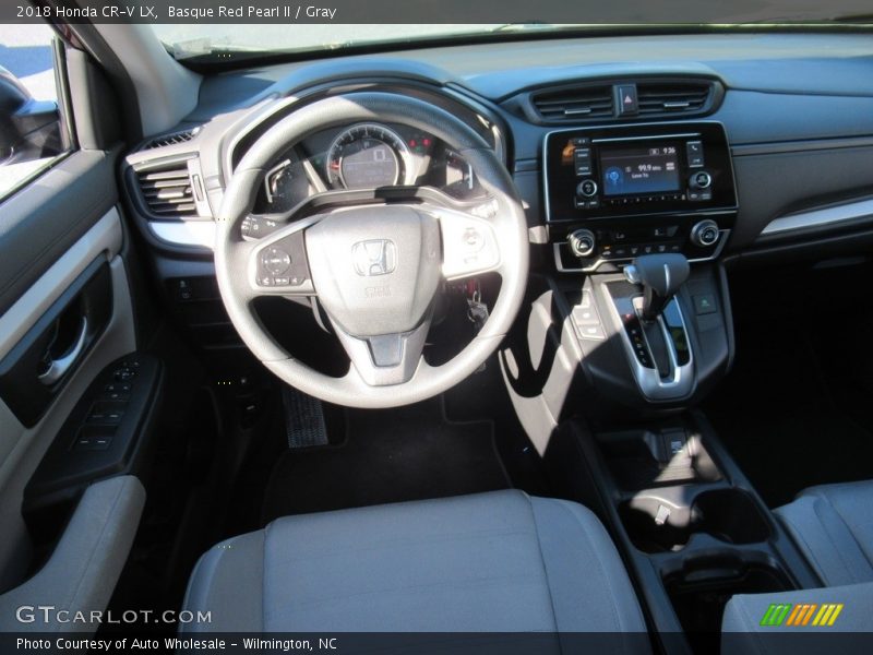 Basque Red Pearl II / Gray 2018 Honda CR-V LX