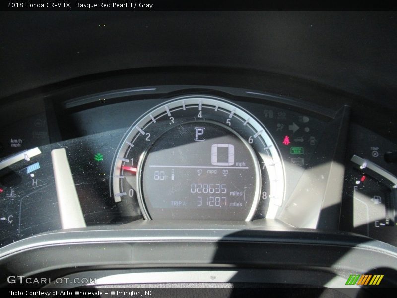 Basque Red Pearl II / Gray 2018 Honda CR-V LX