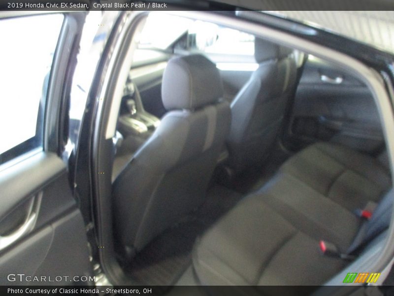 Crystal Black Pearl / Black 2019 Honda Civic EX Sedan