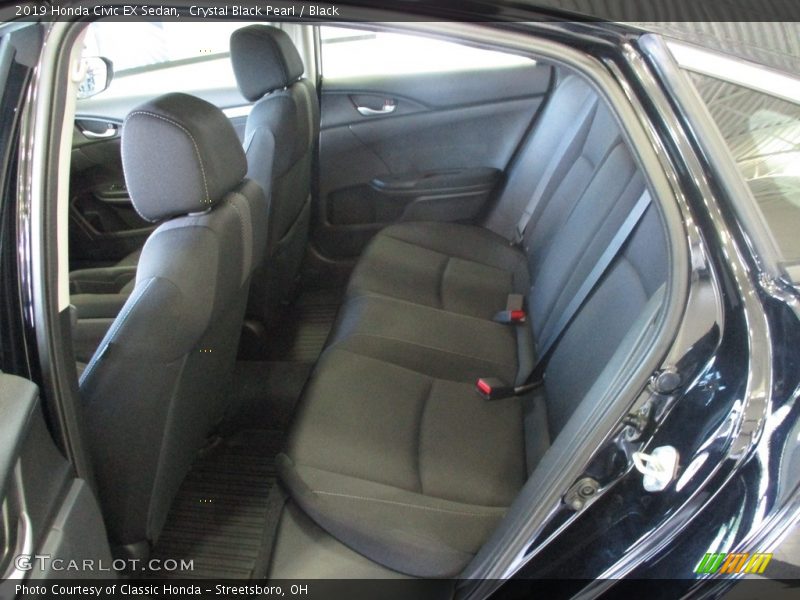 Crystal Black Pearl / Black 2019 Honda Civic EX Sedan