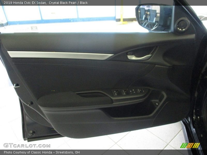 Crystal Black Pearl / Black 2019 Honda Civic EX Sedan