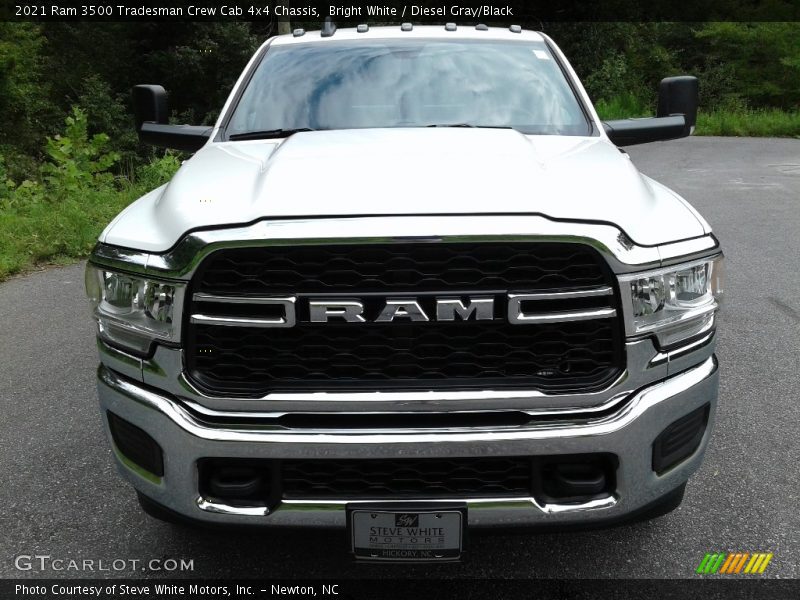 Bright White / Diesel Gray/Black 2021 Ram 3500 Tradesman Crew Cab 4x4 Chassis