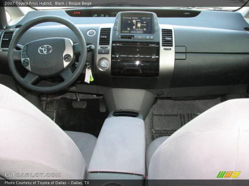 Black / Bisque Beige 2007 Toyota Prius Hybrid