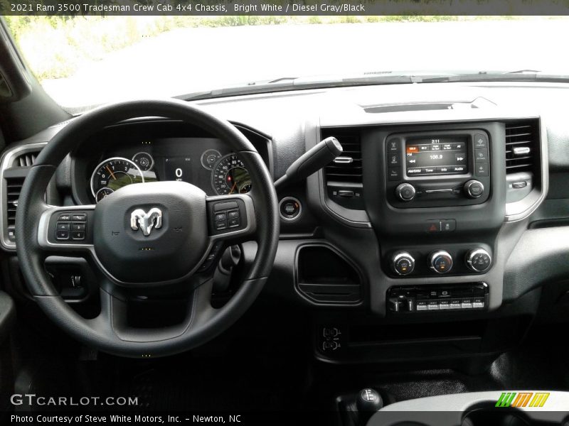 Bright White / Diesel Gray/Black 2021 Ram 3500 Tradesman Crew Cab 4x4 Chassis