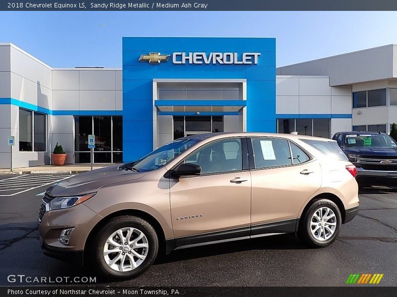 Sandy Ridge Metallic / Medium Ash Gray 2018 Chevrolet Equinox LS