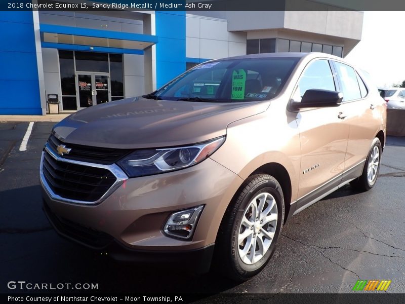 Sandy Ridge Metallic / Medium Ash Gray 2018 Chevrolet Equinox LS