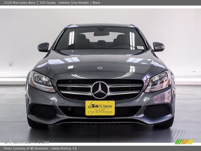 Selenite Grey Metallic / Black 2018 Mercedes-Benz C 300 Sedan