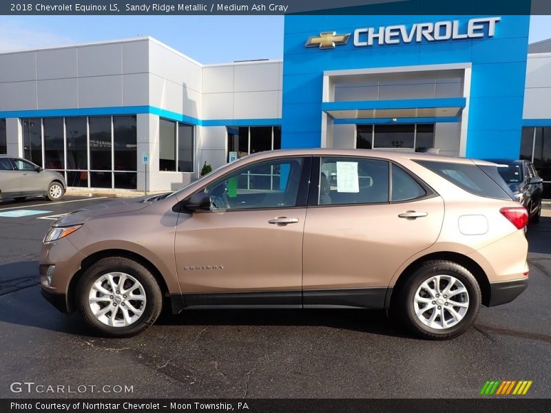 Sandy Ridge Metallic / Medium Ash Gray 2018 Chevrolet Equinox LS