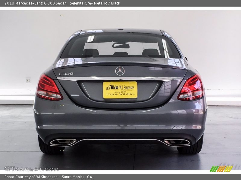 Selenite Grey Metallic / Black 2018 Mercedes-Benz C 300 Sedan