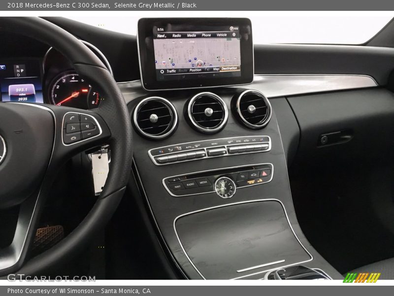 Selenite Grey Metallic / Black 2018 Mercedes-Benz C 300 Sedan