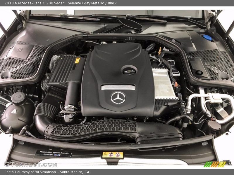 Selenite Grey Metallic / Black 2018 Mercedes-Benz C 300 Sedan