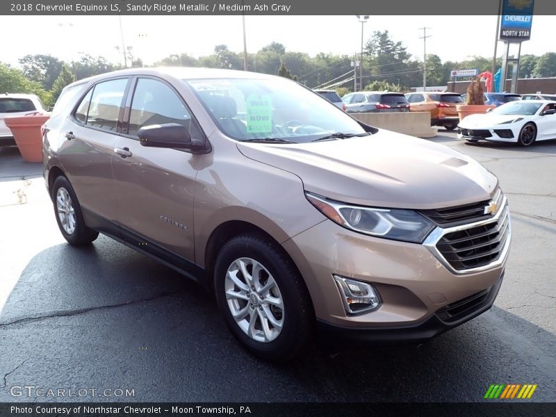 Sandy Ridge Metallic / Medium Ash Gray 2018 Chevrolet Equinox LS