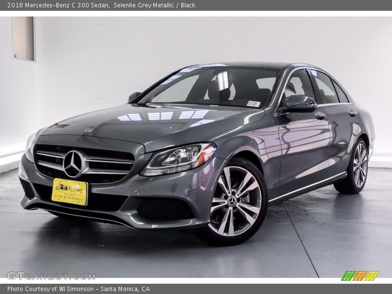 Selenite Grey Metallic / Black 2018 Mercedes-Benz C 300 Sedan
