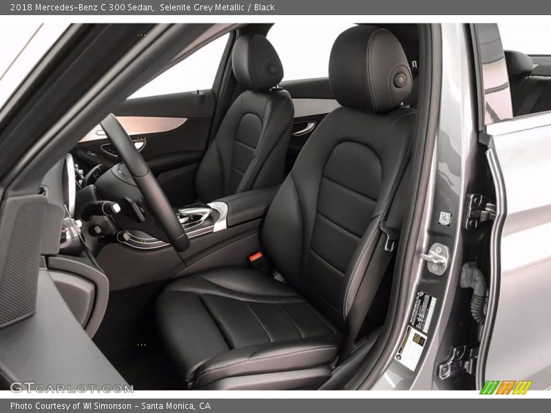 Selenite Grey Metallic / Black 2018 Mercedes-Benz C 300 Sedan