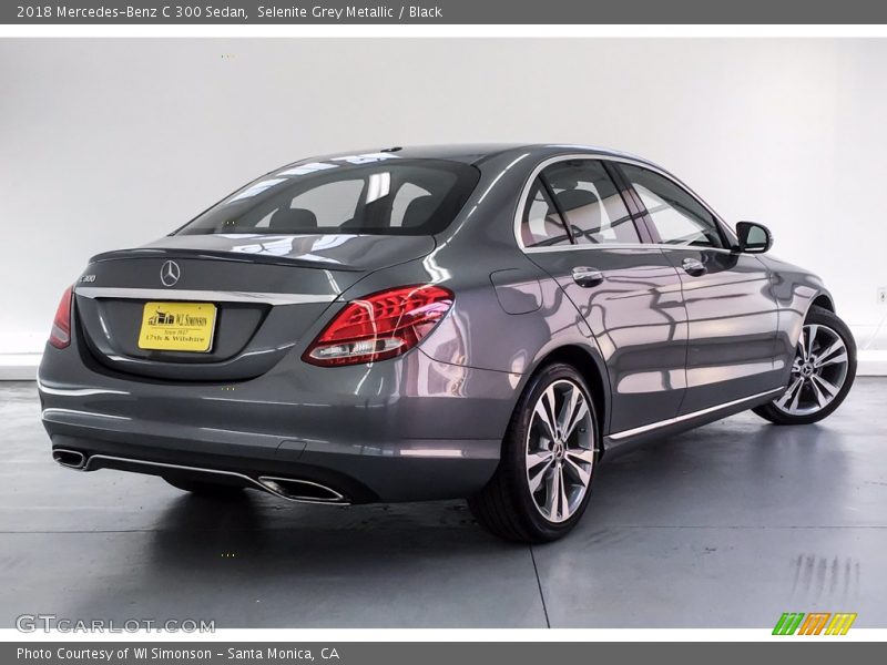 Selenite Grey Metallic / Black 2018 Mercedes-Benz C 300 Sedan