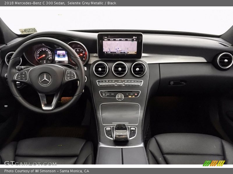Selenite Grey Metallic / Black 2018 Mercedes-Benz C 300 Sedan