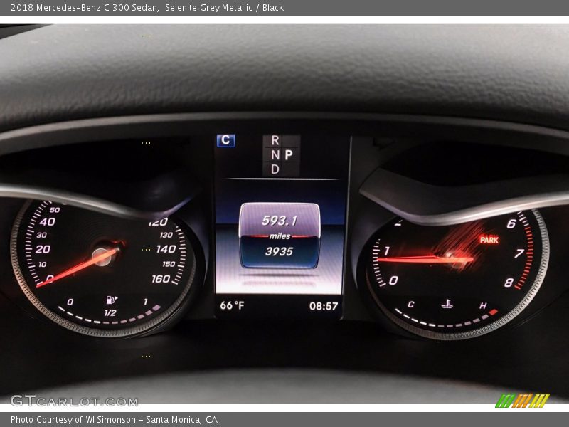 Selenite Grey Metallic / Black 2018 Mercedes-Benz C 300 Sedan