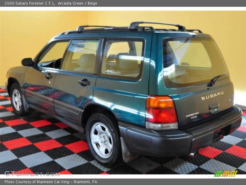 Arcadia Green / Beige 2000 Subaru Forester 2.5 L