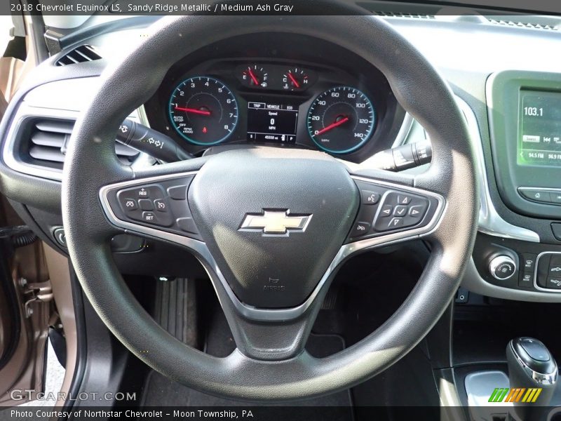 Sandy Ridge Metallic / Medium Ash Gray 2018 Chevrolet Equinox LS