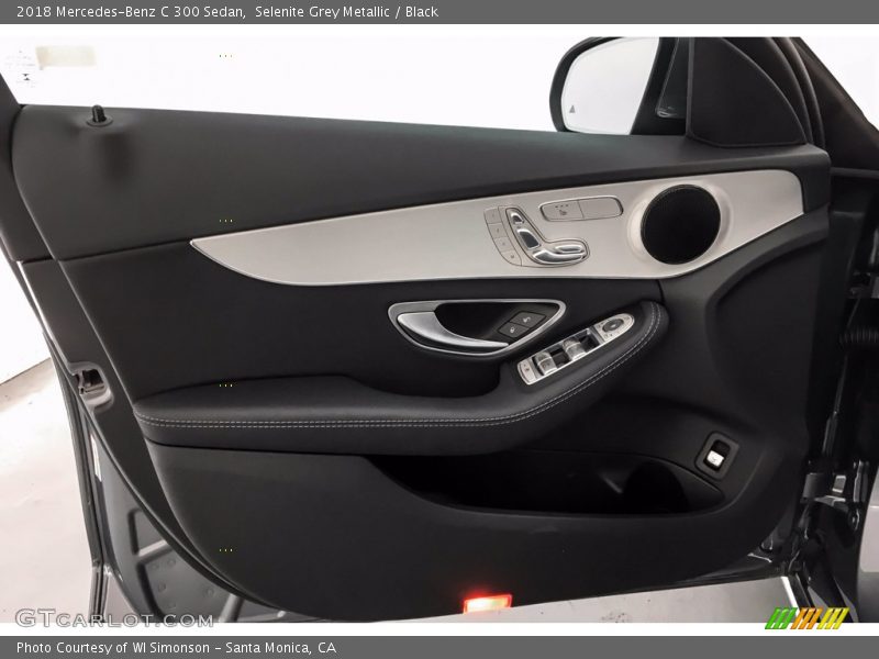 Selenite Grey Metallic / Black 2018 Mercedes-Benz C 300 Sedan