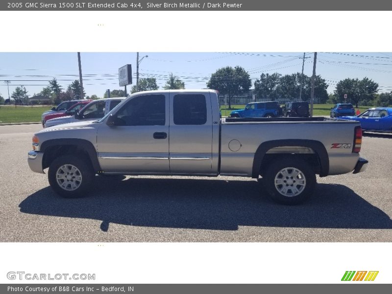 Silver Birch Metallic / Dark Pewter 2005 GMC Sierra 1500 SLT Extended Cab 4x4